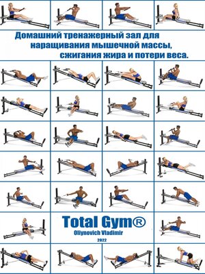 cover image of Домашний тренажерный зал Total Gym&#174; для наращивания мышечной массы, сжигания жира и потери веса